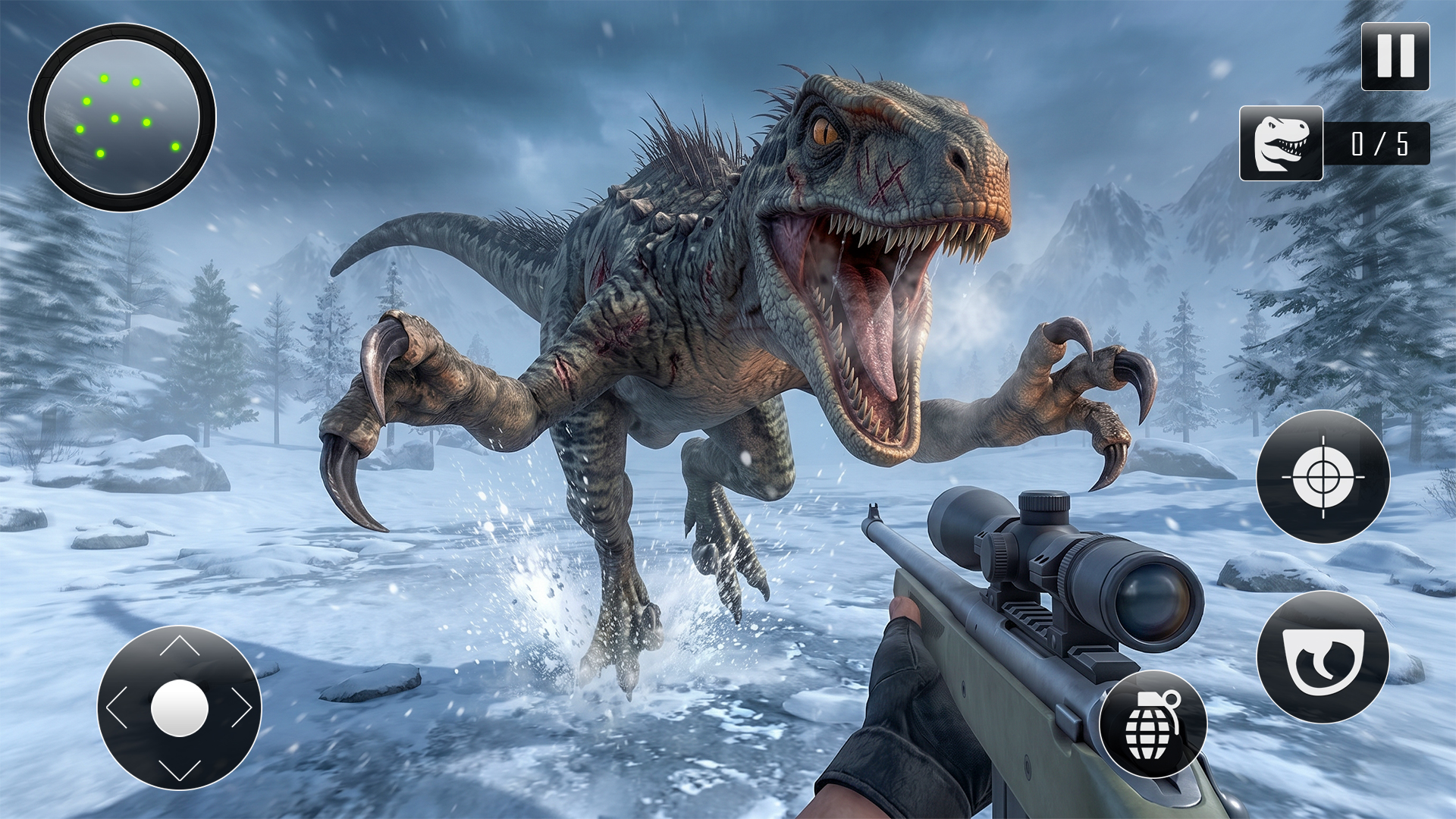 اسکرین شات 3 بازی Dino Hunter: Dinosaur Shooter