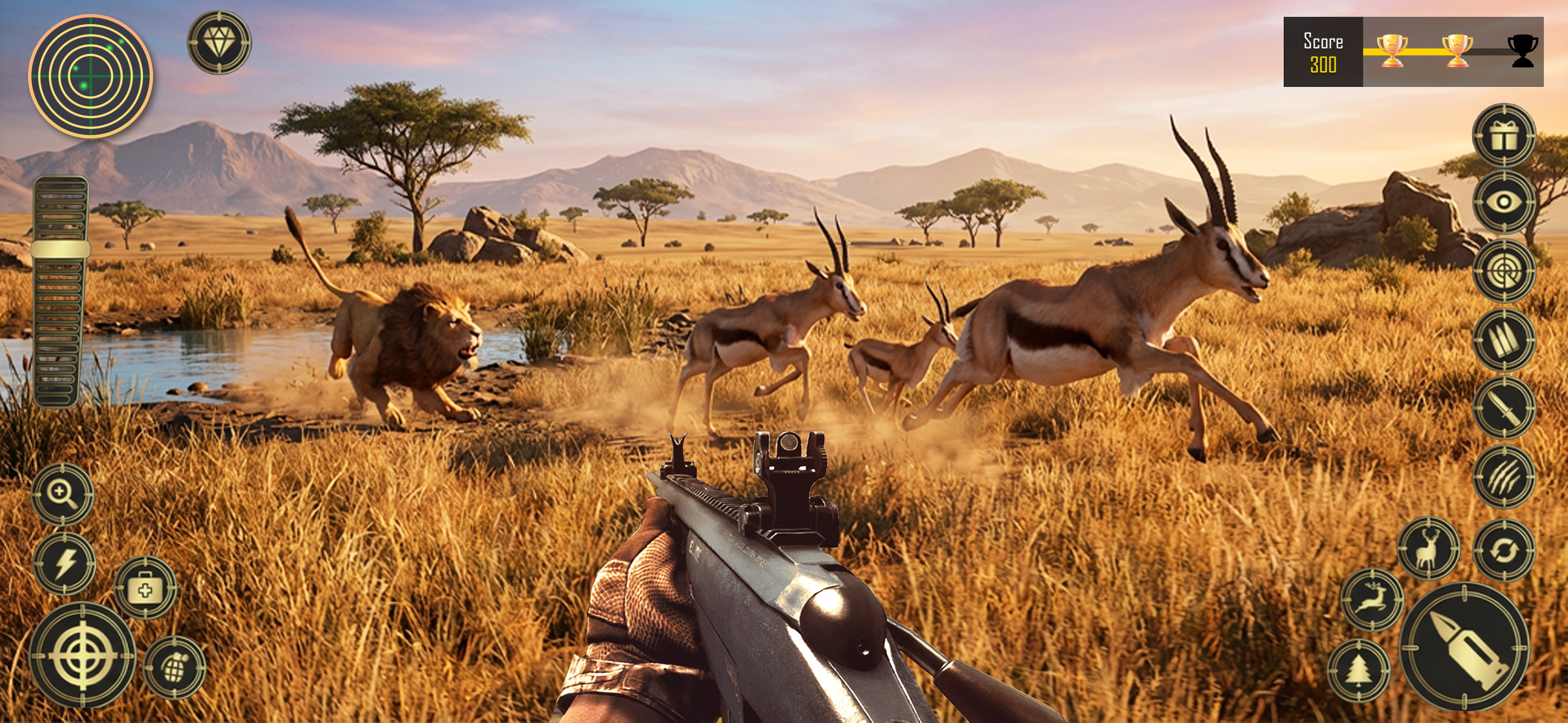 اسکرین شات 4 برنامه Jungle Deer Hunting Games 3D