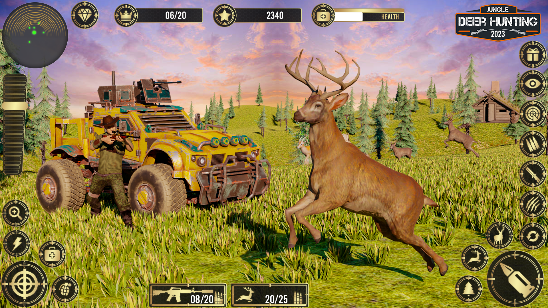 اسکرین شات 1 برنامه Jungle Deer Hunting Games 3D