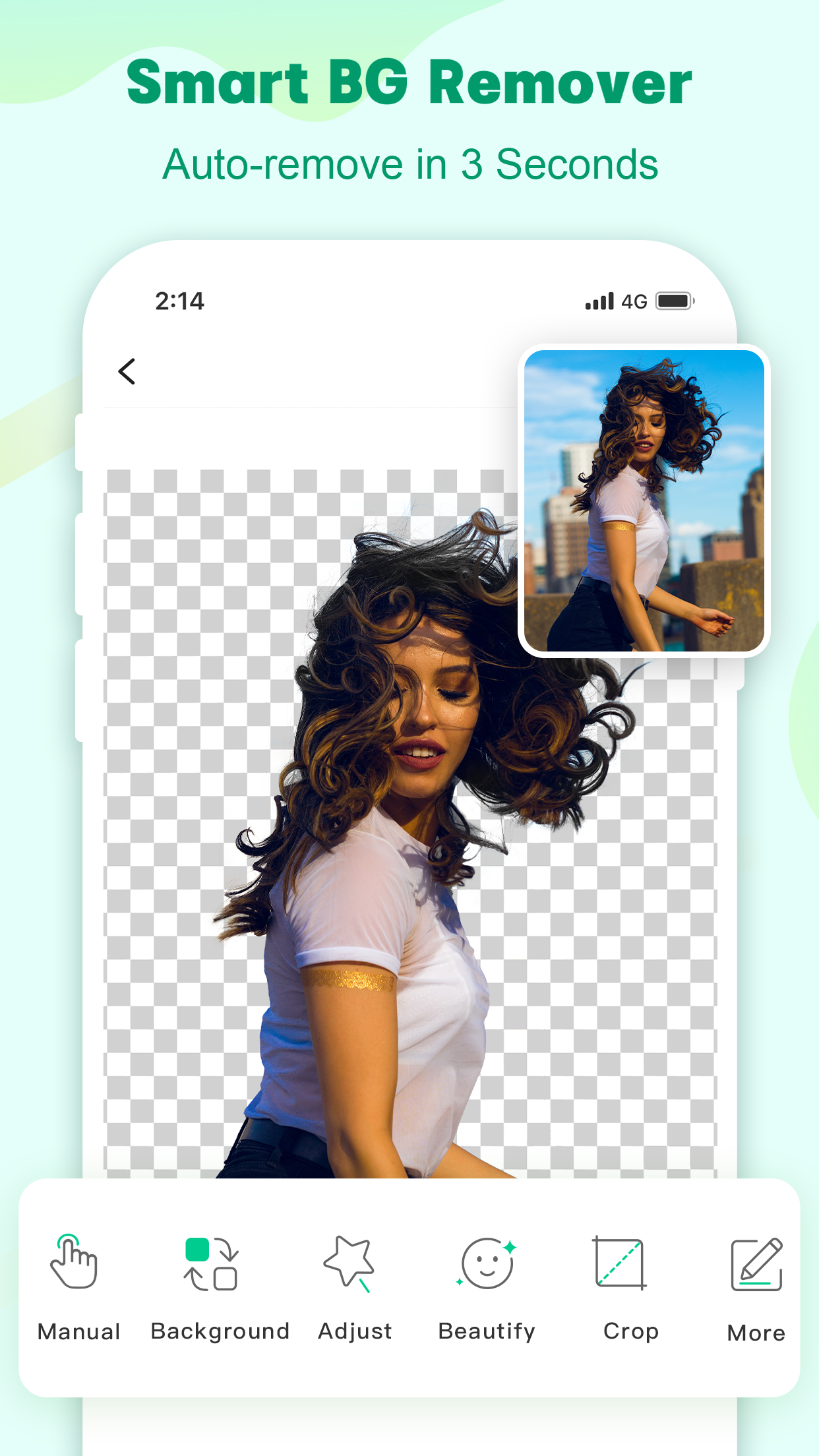 اسکرین شات 1 برنامه Apowersoft Background Eraser