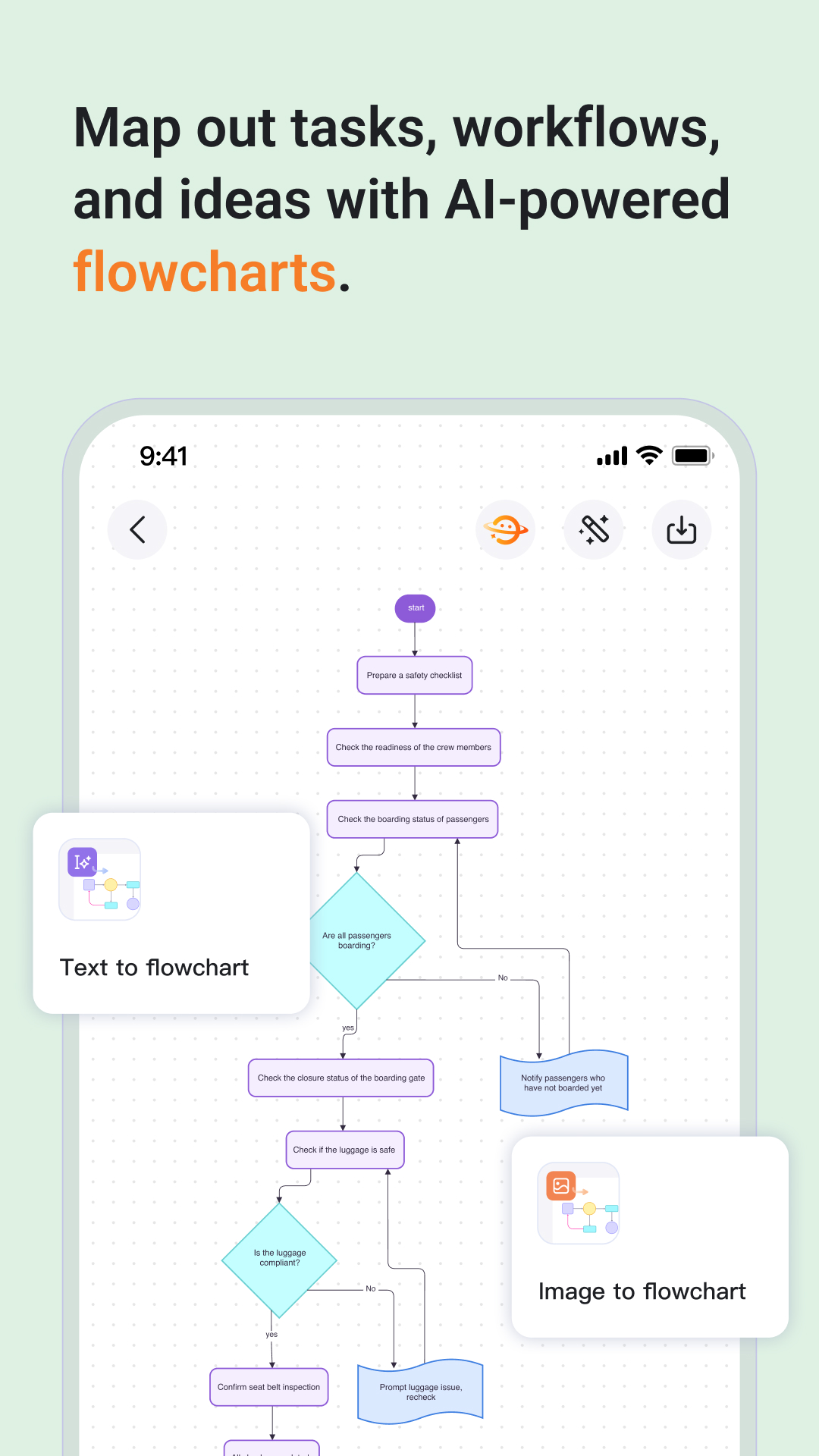 اسکرین شات 3 برنامه GitMind: AI Mind Mapping App
