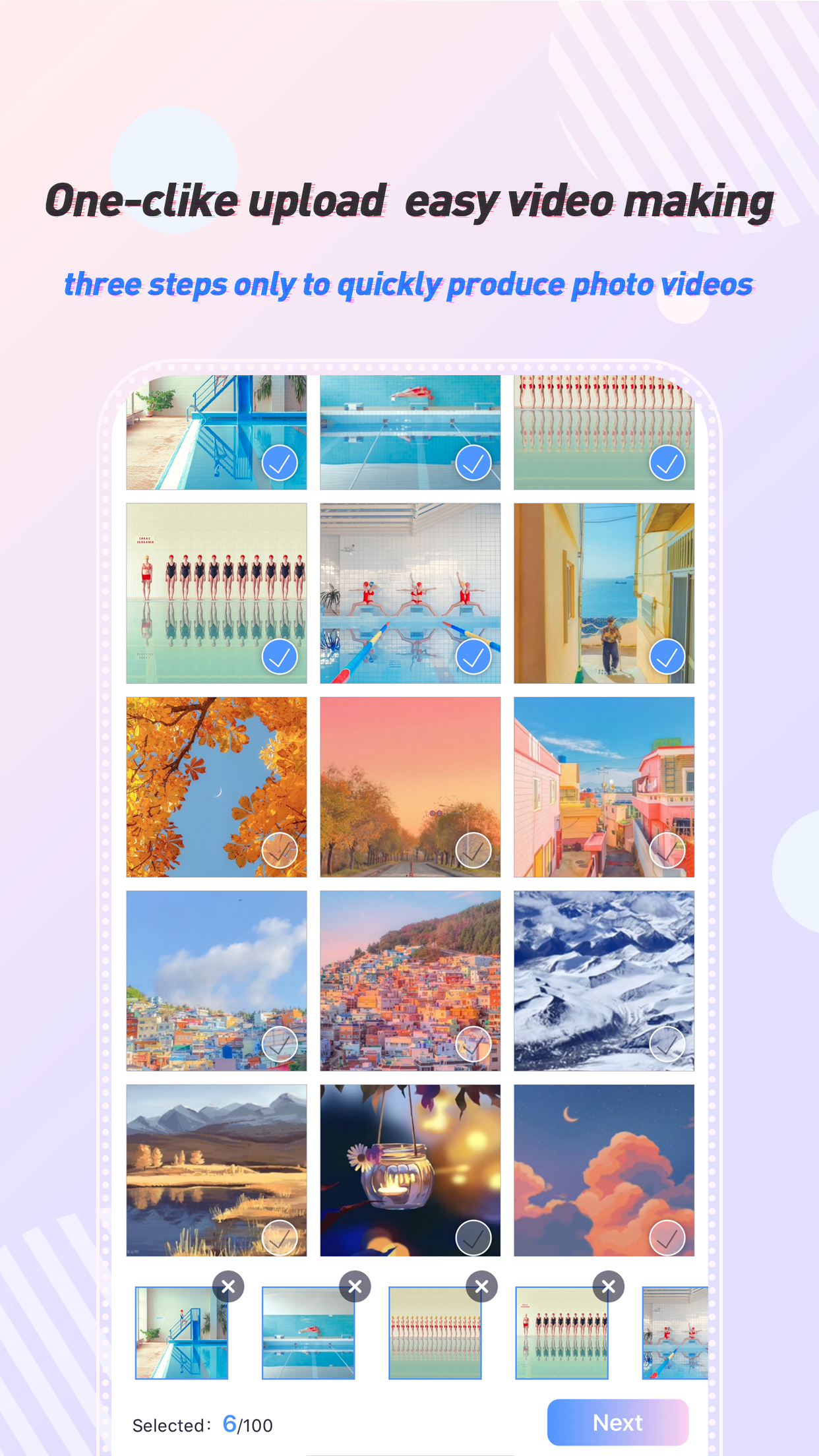 اسکرین شات 2 برنامه LightMV - Video Maker
