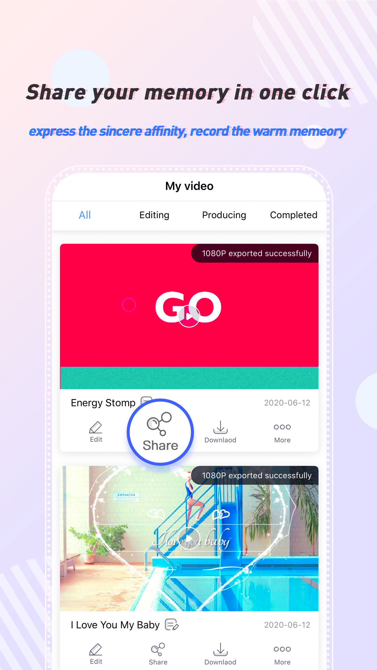 اسکرین شات 5 برنامه LightMV - Video Maker