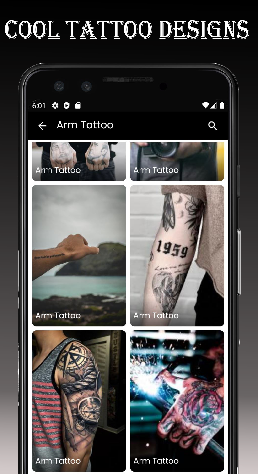 اسکرین شات 1 برنامه Tattoo Ideas App