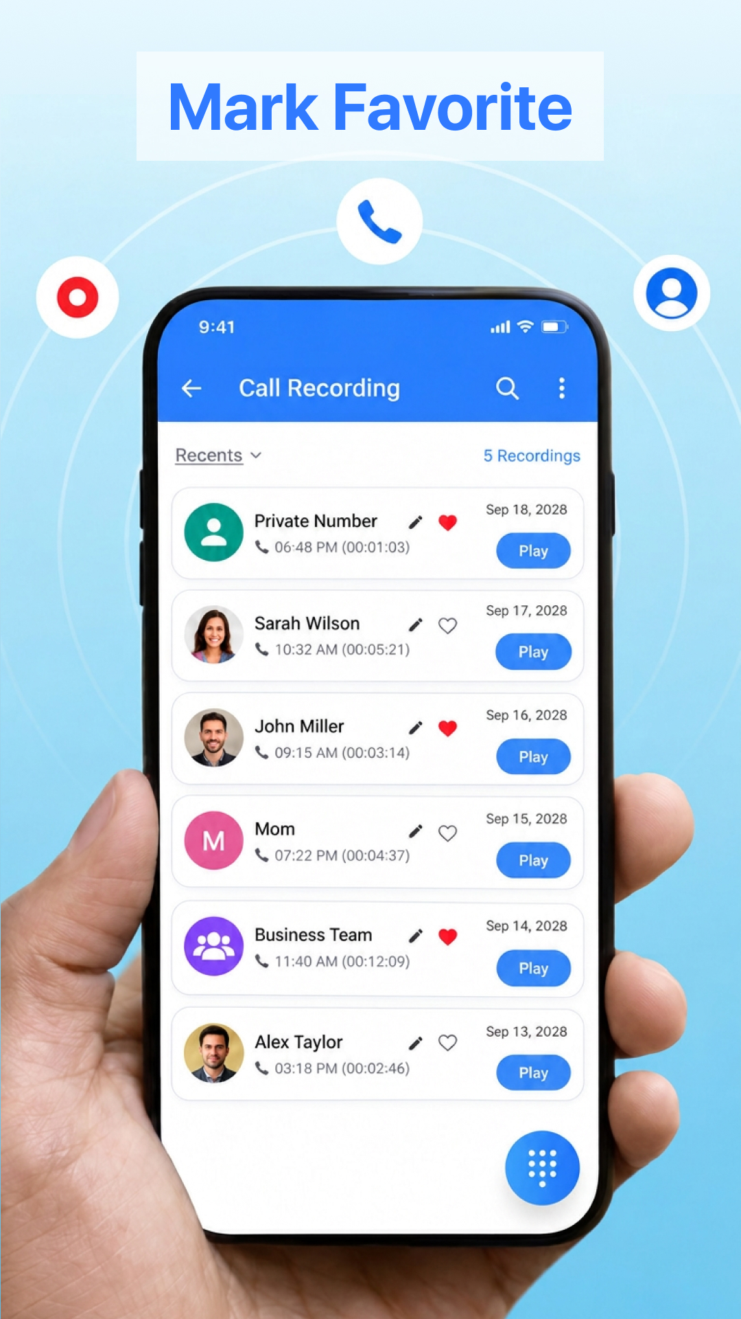 اسکرین شات 4 برنامه Call Recorder Automatic - ACR