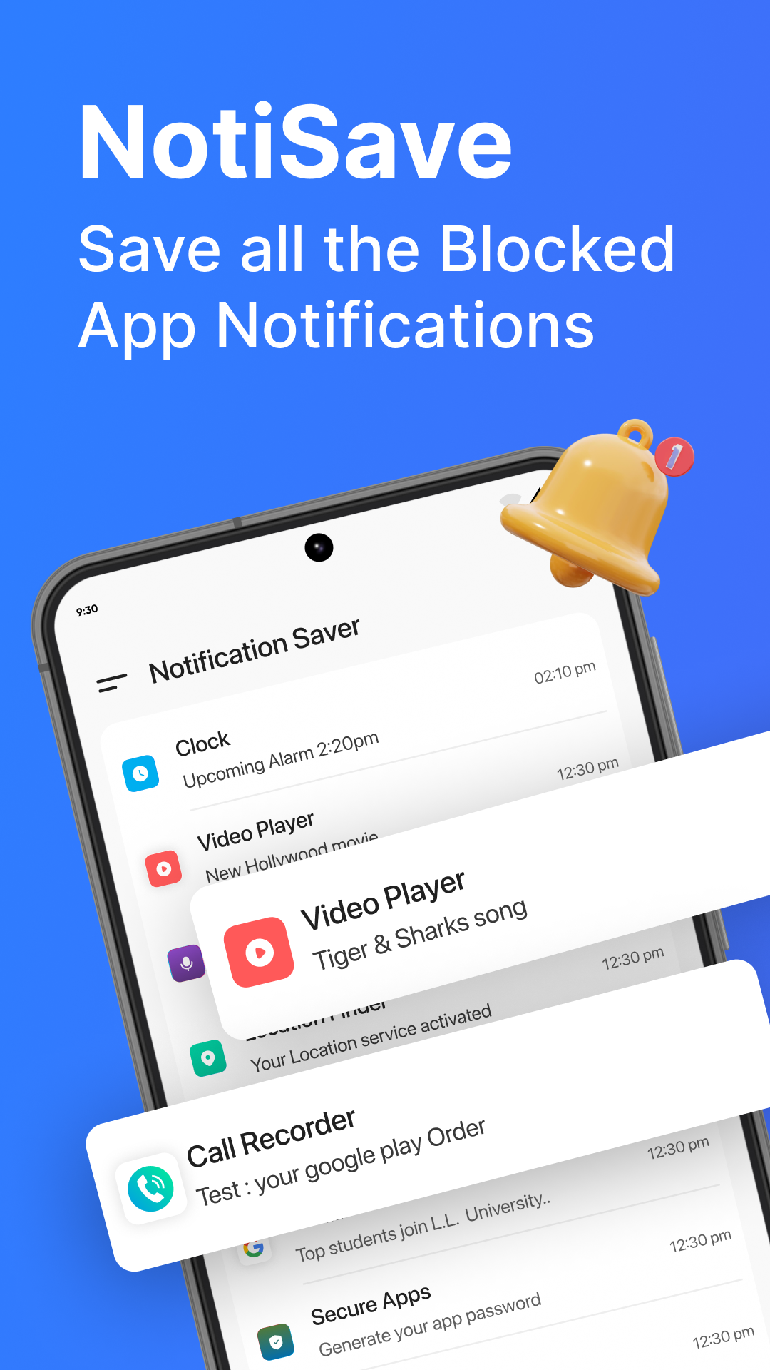 اسکرین شات 1 برنامه Notification Manager: Notisave