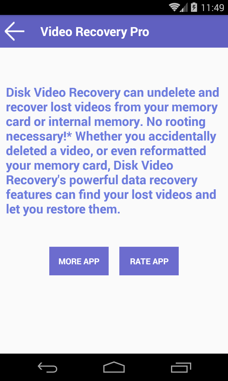 اسکرین شات 5 برنامه Disk Video Recovery