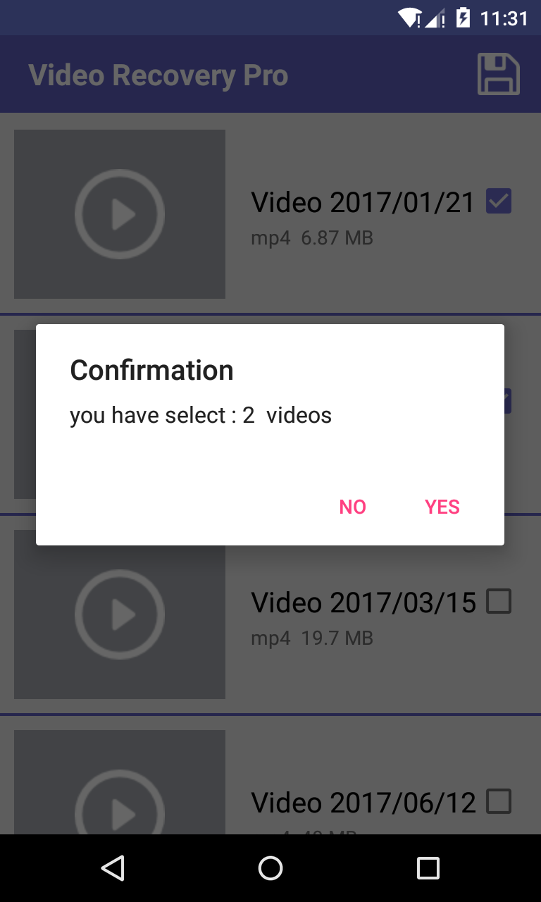 اسکرین شات 6 برنامه Disk Video Recovery