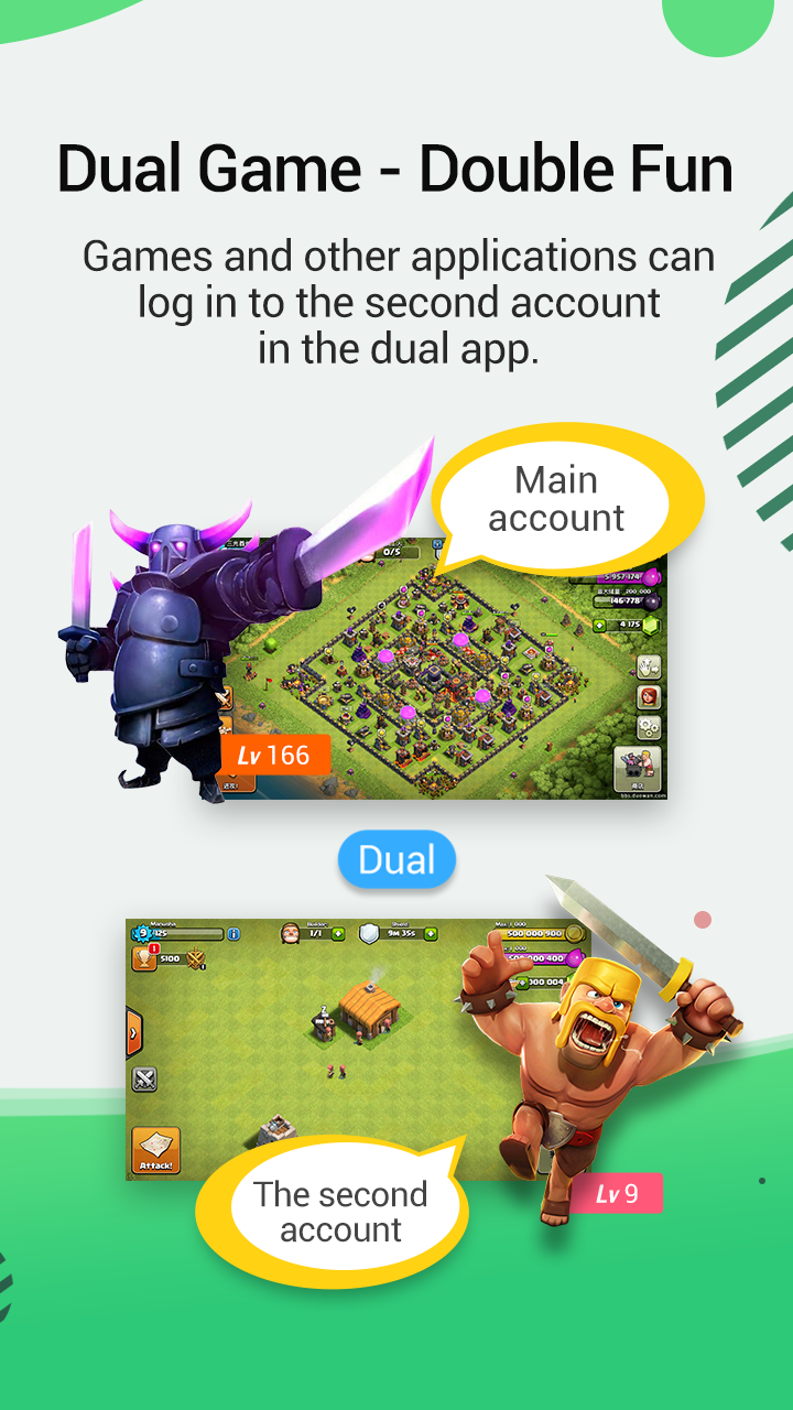 اسکرین شات 5 برنامه Dual App - Multiple Accounts