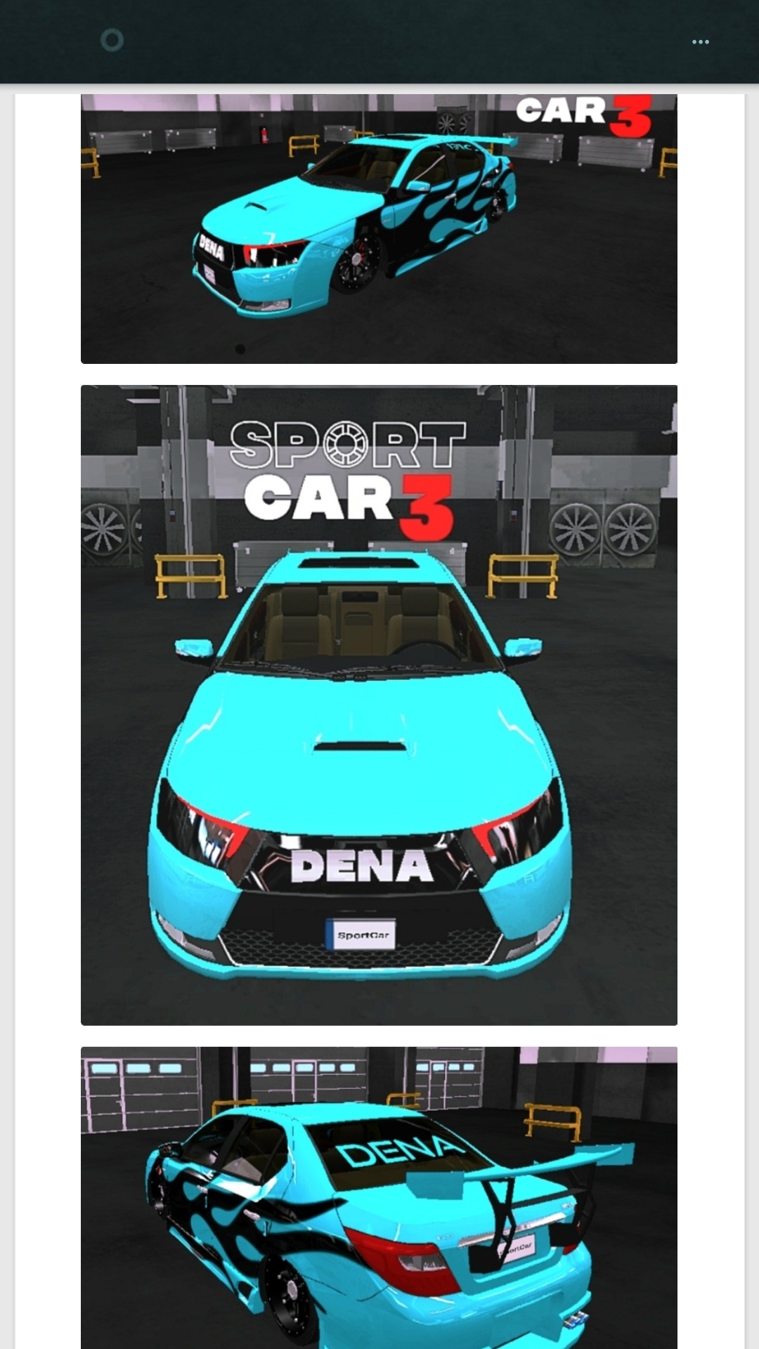 اسکرین شات 1 برنامه آموزش بازی ماشین اسپرت ۳