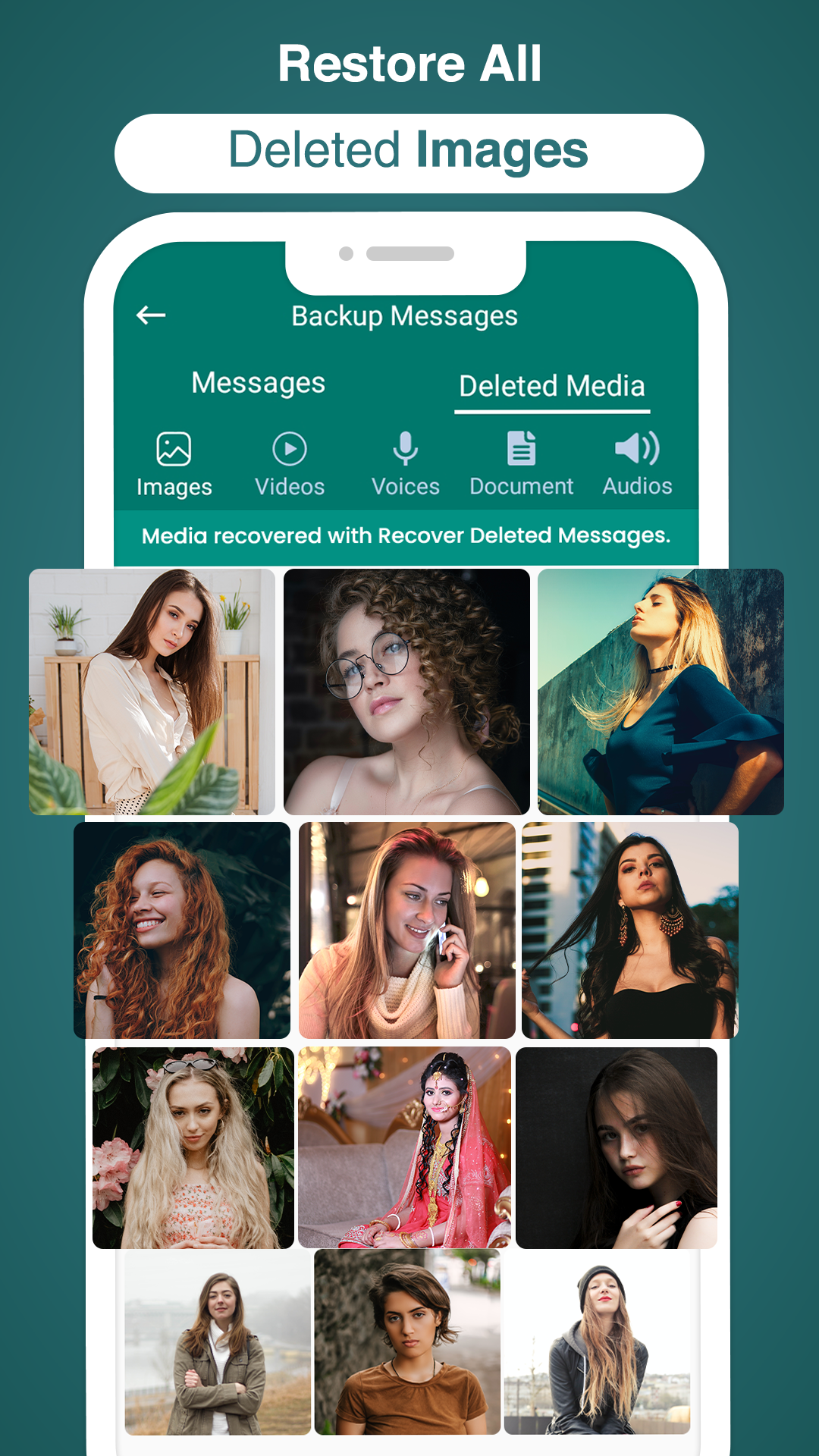 اسکرین شات 3 برنامه Recover Deleted Messages App