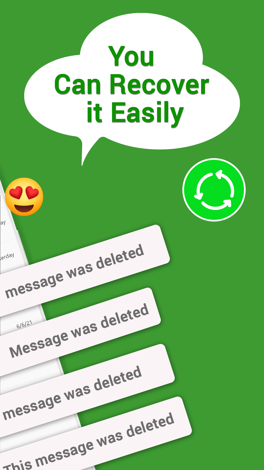 اسکرین شات 2 برنامه All Recover Deleted Messages