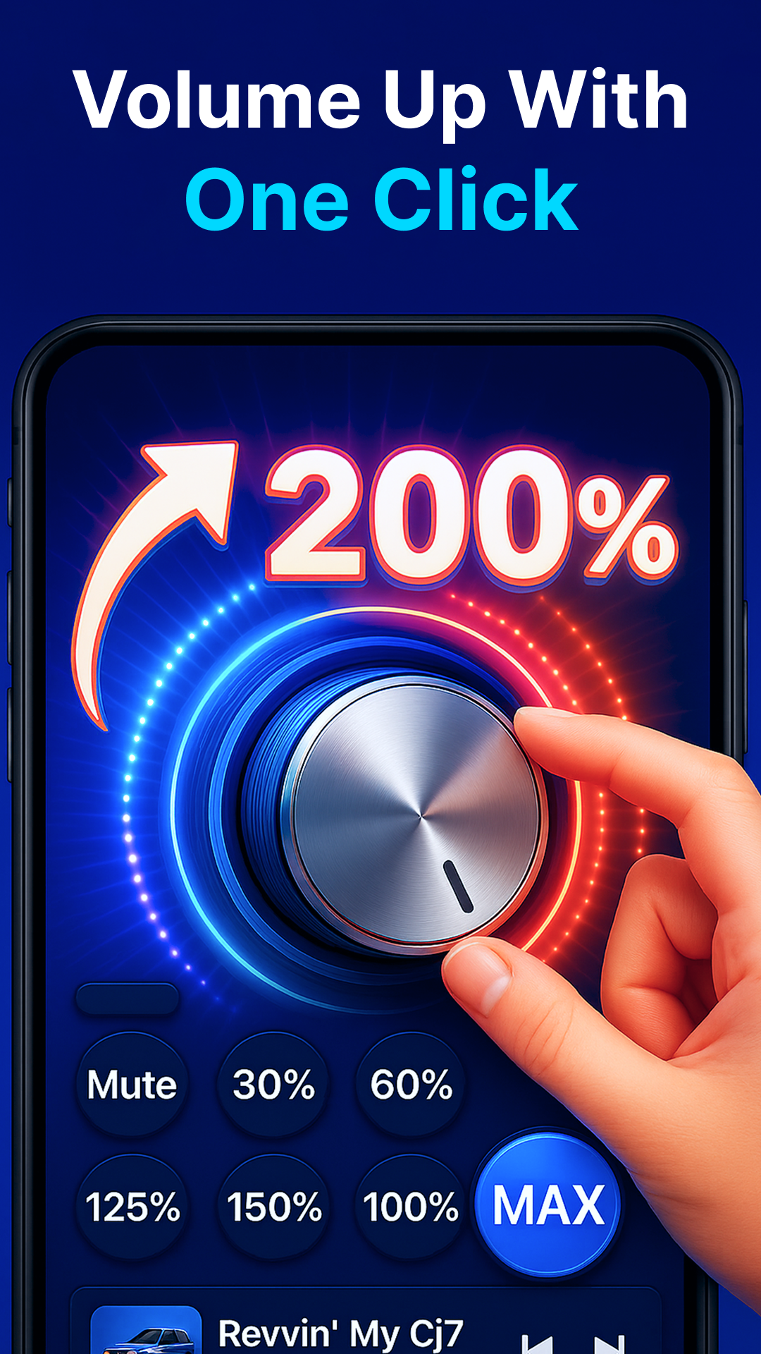 اسکرین شات 3 برنامه Volume Booster : Sound Booster