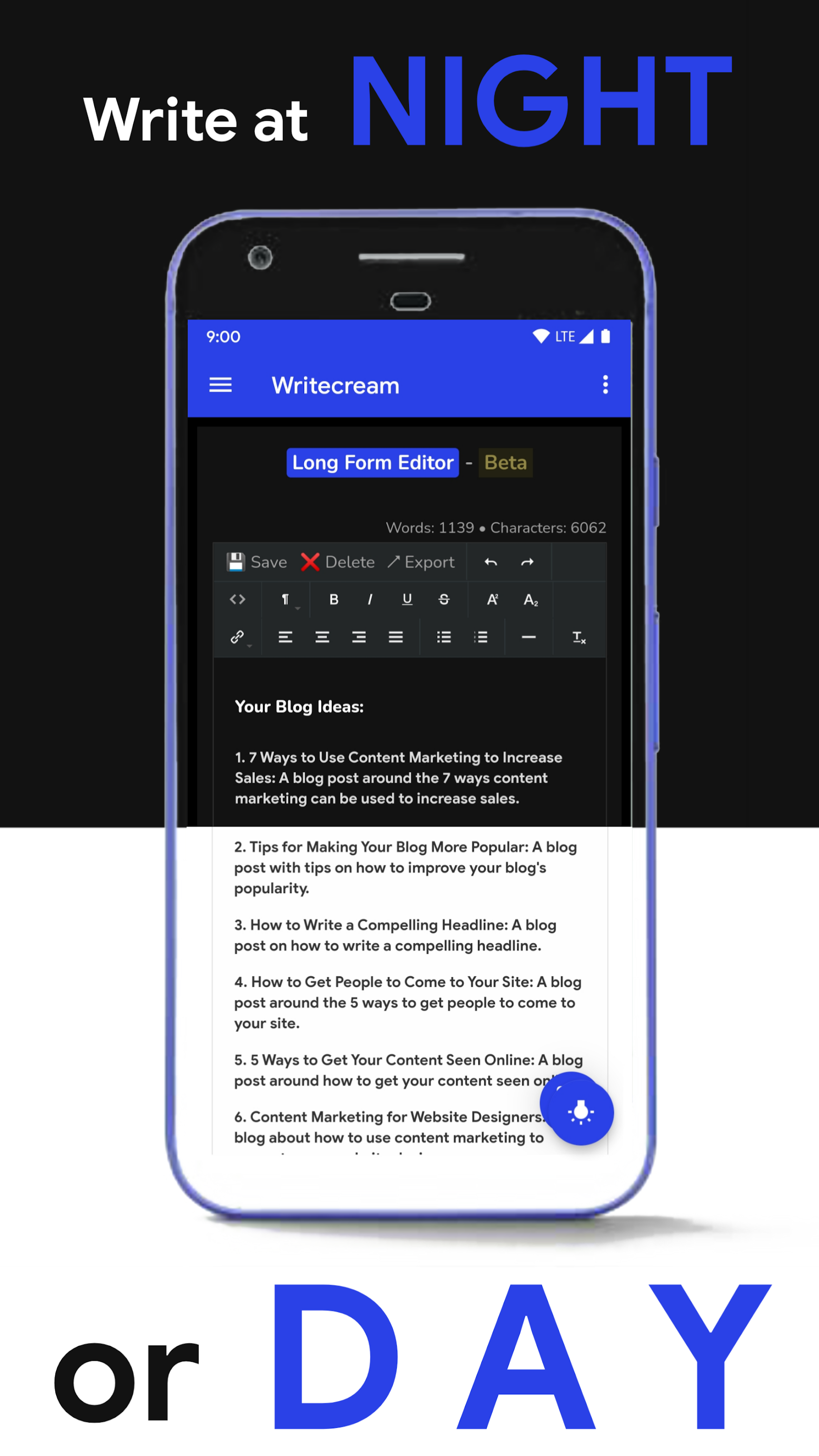 اسکرین شات 5 برنامه Writecream - AI Content Writer