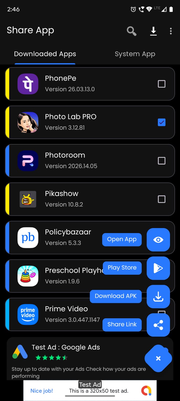 اسکرین شات 3 برنامه Share App