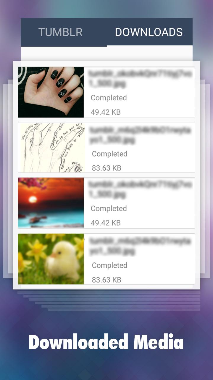 اسکرین شات 4 برنامه Downloader for Tumblr