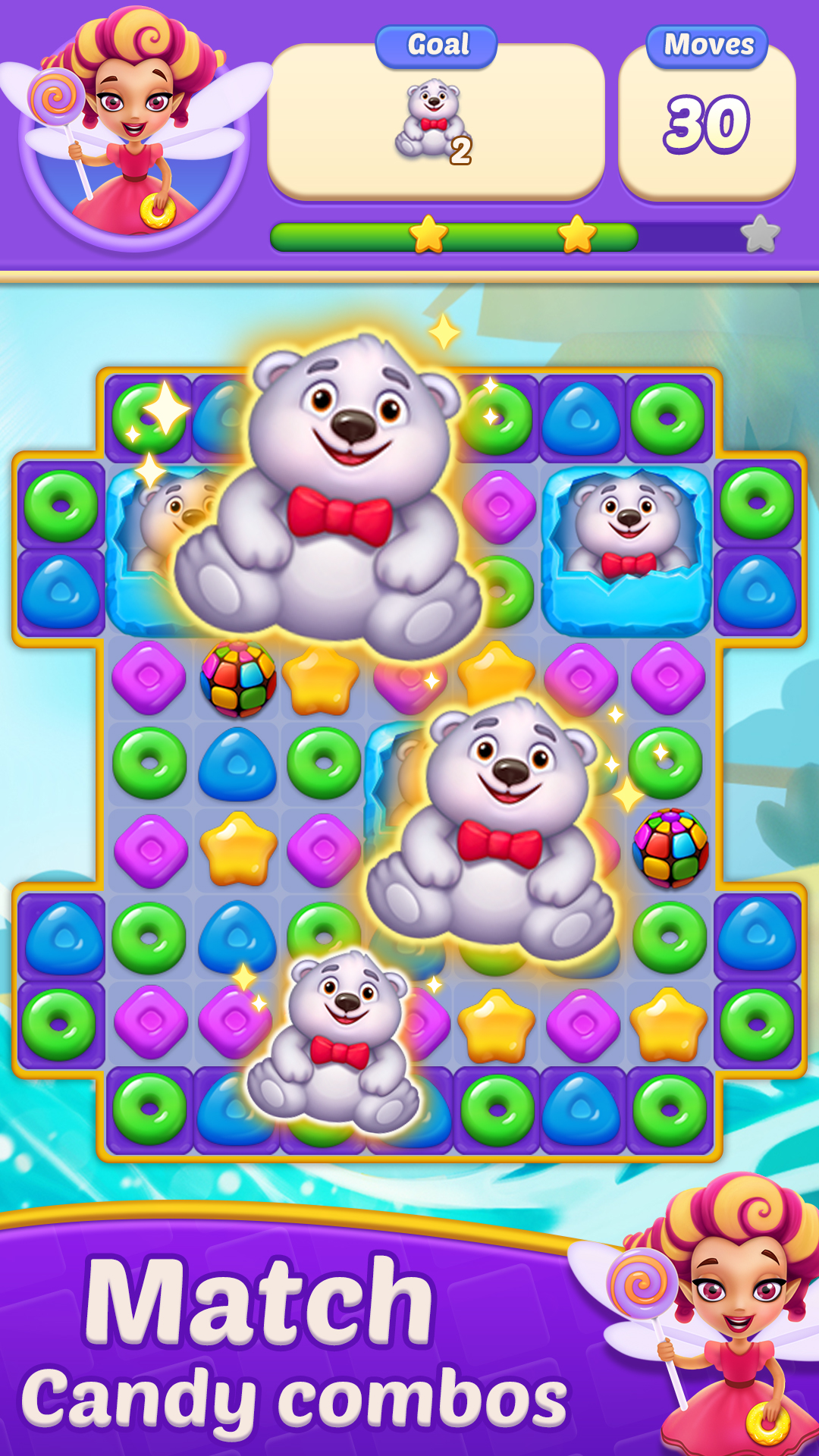 اسکرین شات 1 بازی Candy Frenzy - Match 3 Mania