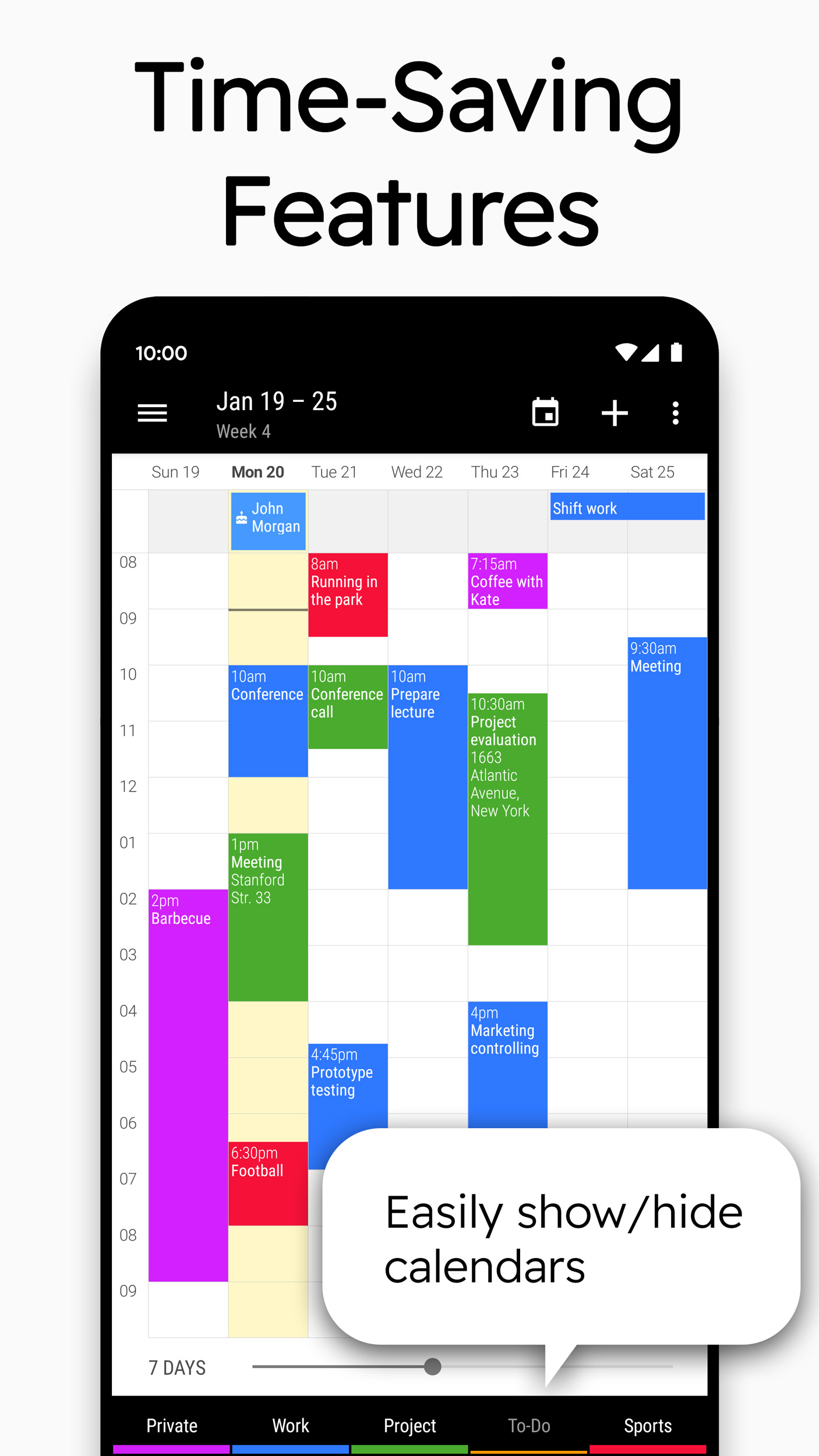 اسکرین شات 3 برنامه Business Calendar 2 Planner