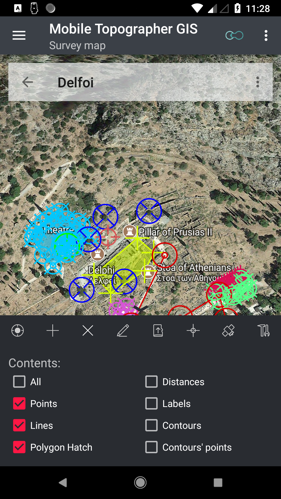 اسکرین شات 4 برنامه Mobile Topographer GIS