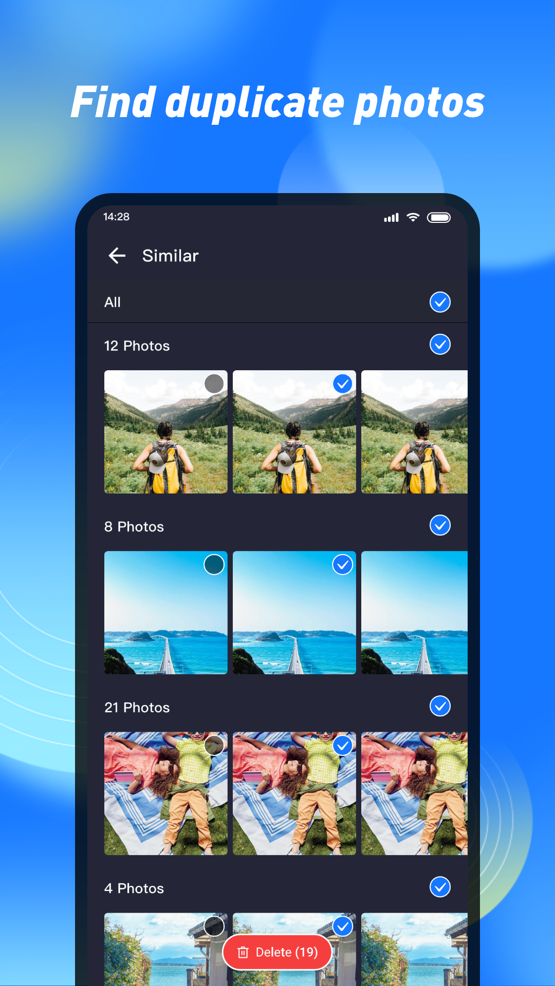 اسکرین شات 1 برنامه CleanPhoto - Photo Cleaner