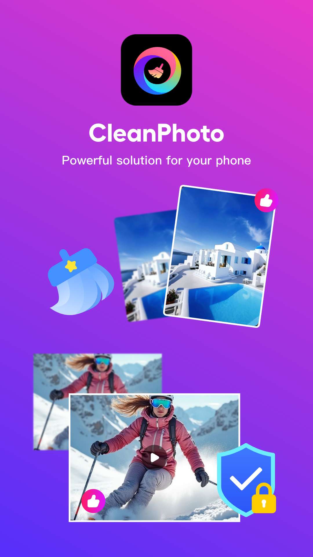 اسکرین شات 1 برنامه CleanPhoto - Photo Cleaner
