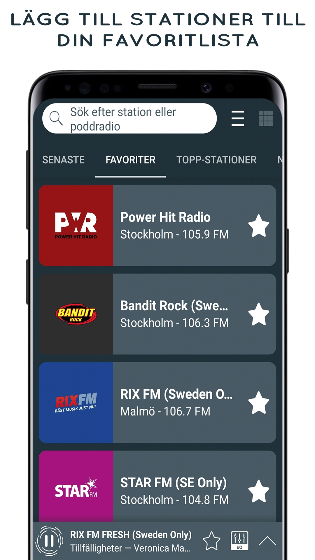 اسکرین شات 3 برنامه Sveriges Radio Online