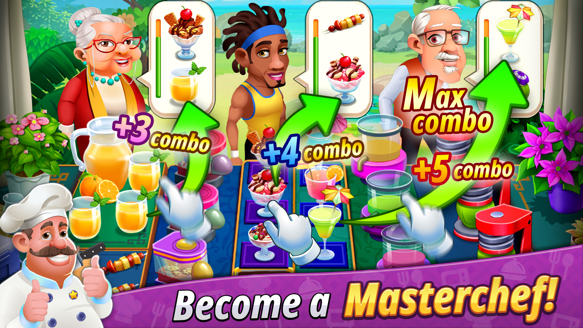 اسکرین شات 2 بازی Cooking Super Star -Tasty City