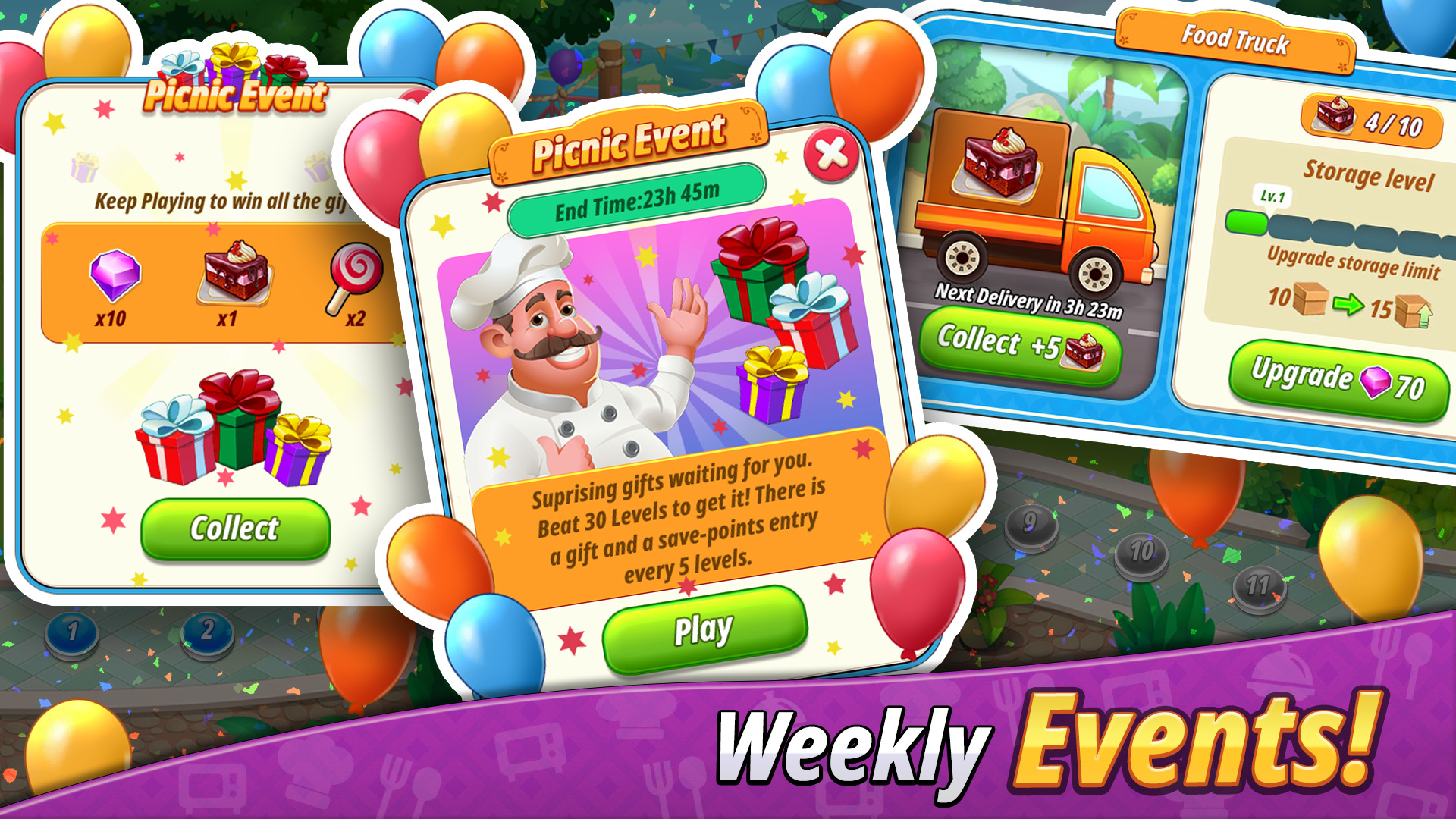اسکرین شات 6 بازی Cooking Super Star -Tasty City