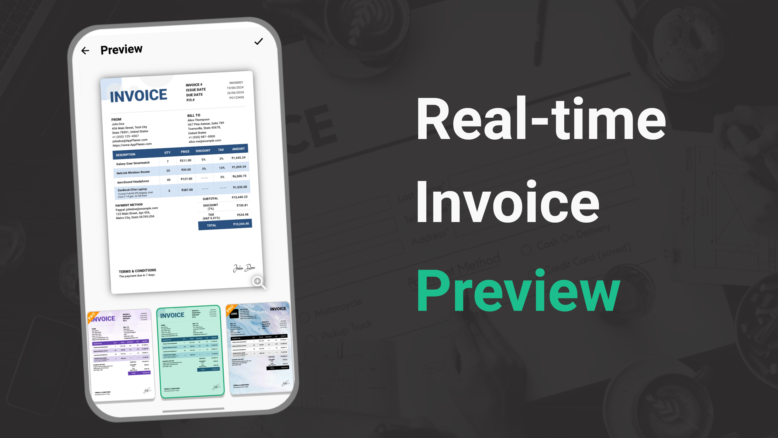 اسکرین شات 7 برنامه Invoice Maker: Quick & Easy