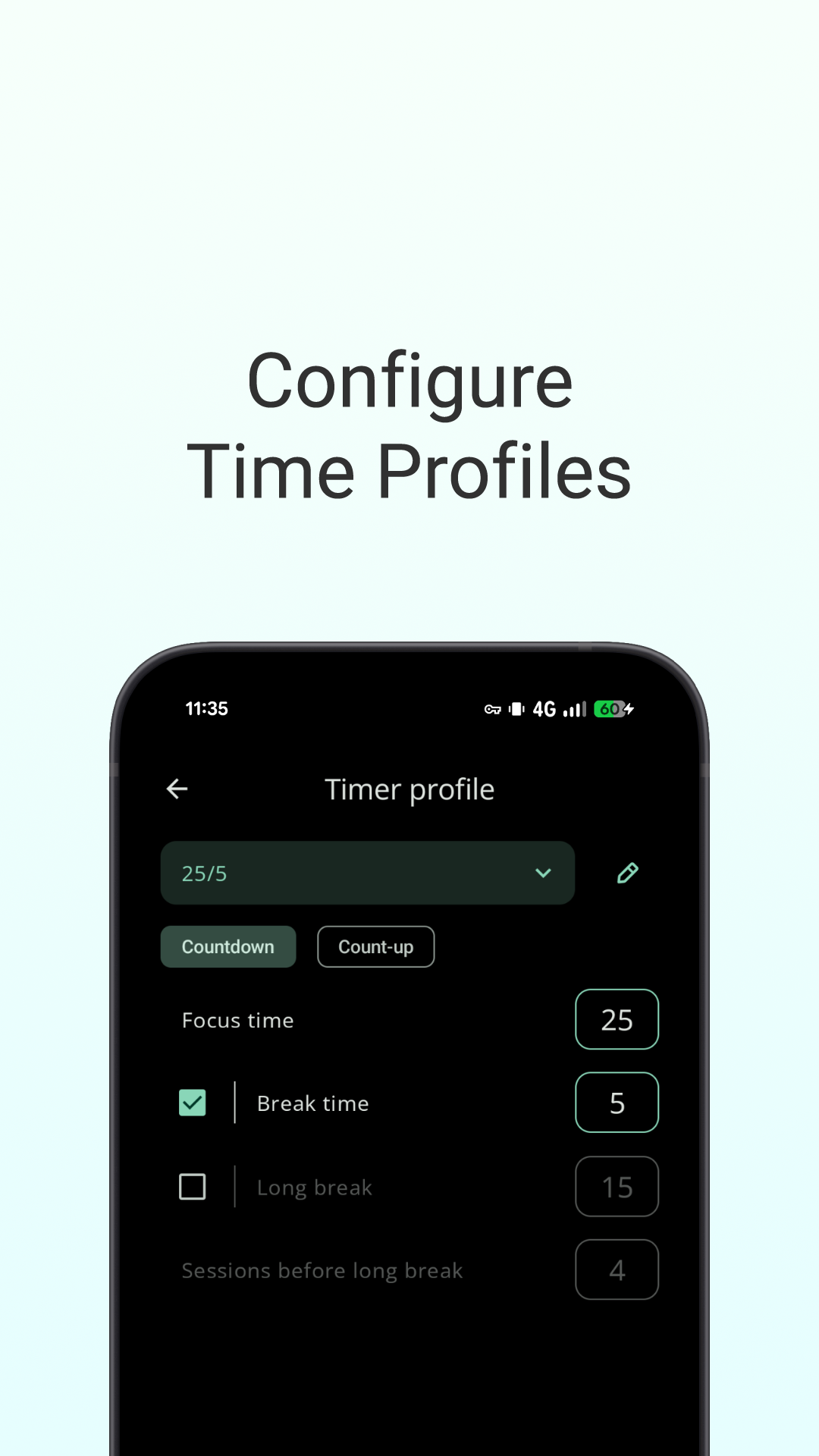 اسکرین شات 6 برنامه Goodtime: Pomodoro Timer