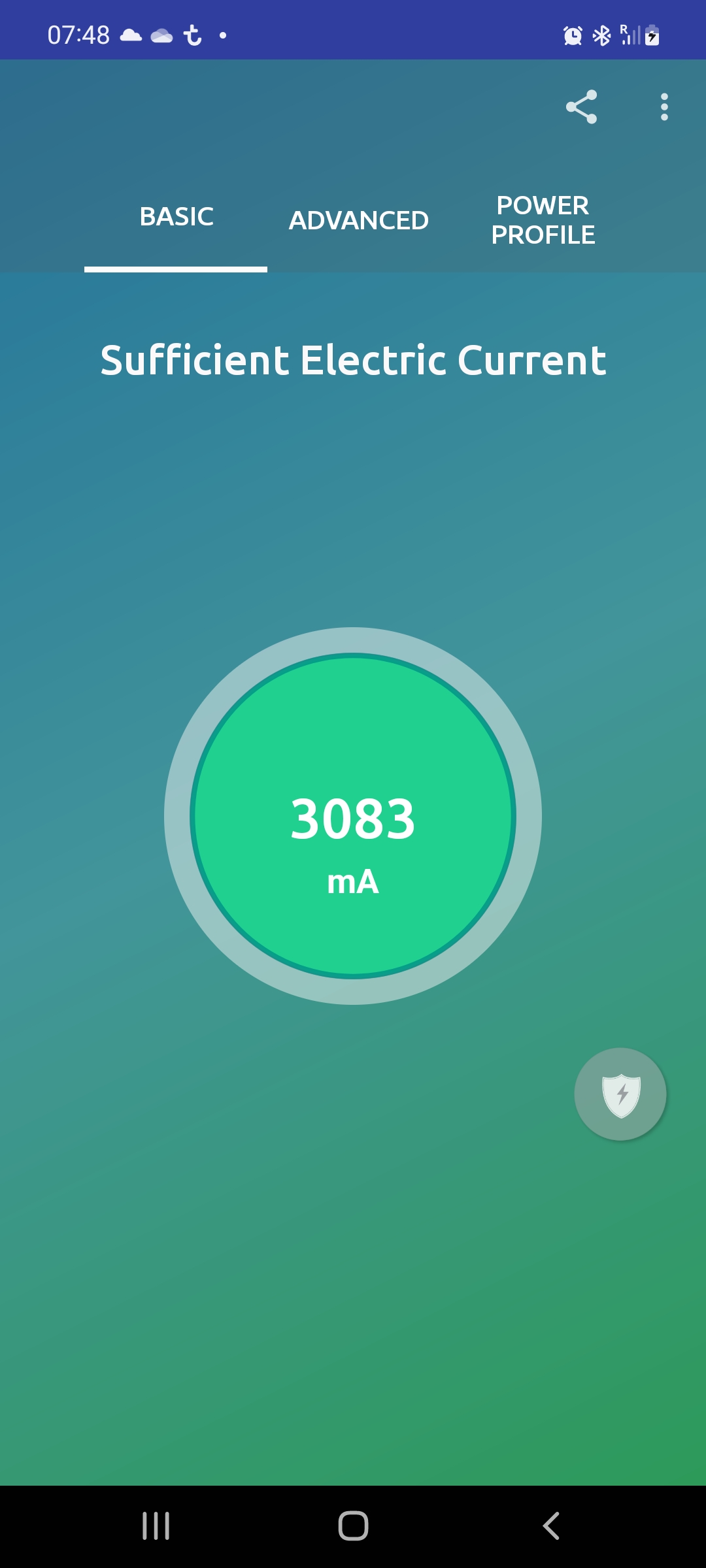 اسکرین شات 2 برنامه Charger Tester (ampere meter)
