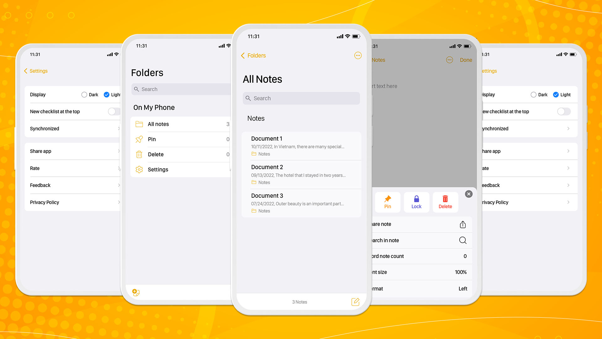 اسکرین شات 1 برنامه Notes Phone 15 - OS 17 Notes