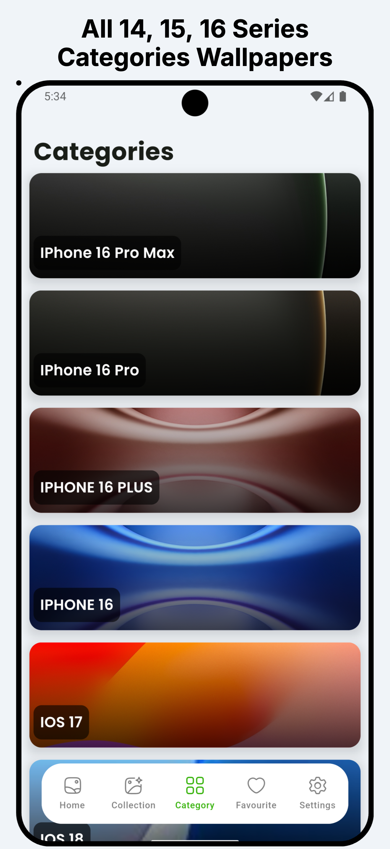 اسکرین شات 6 برنامه Wallpapers For iPhone 14-16 HD