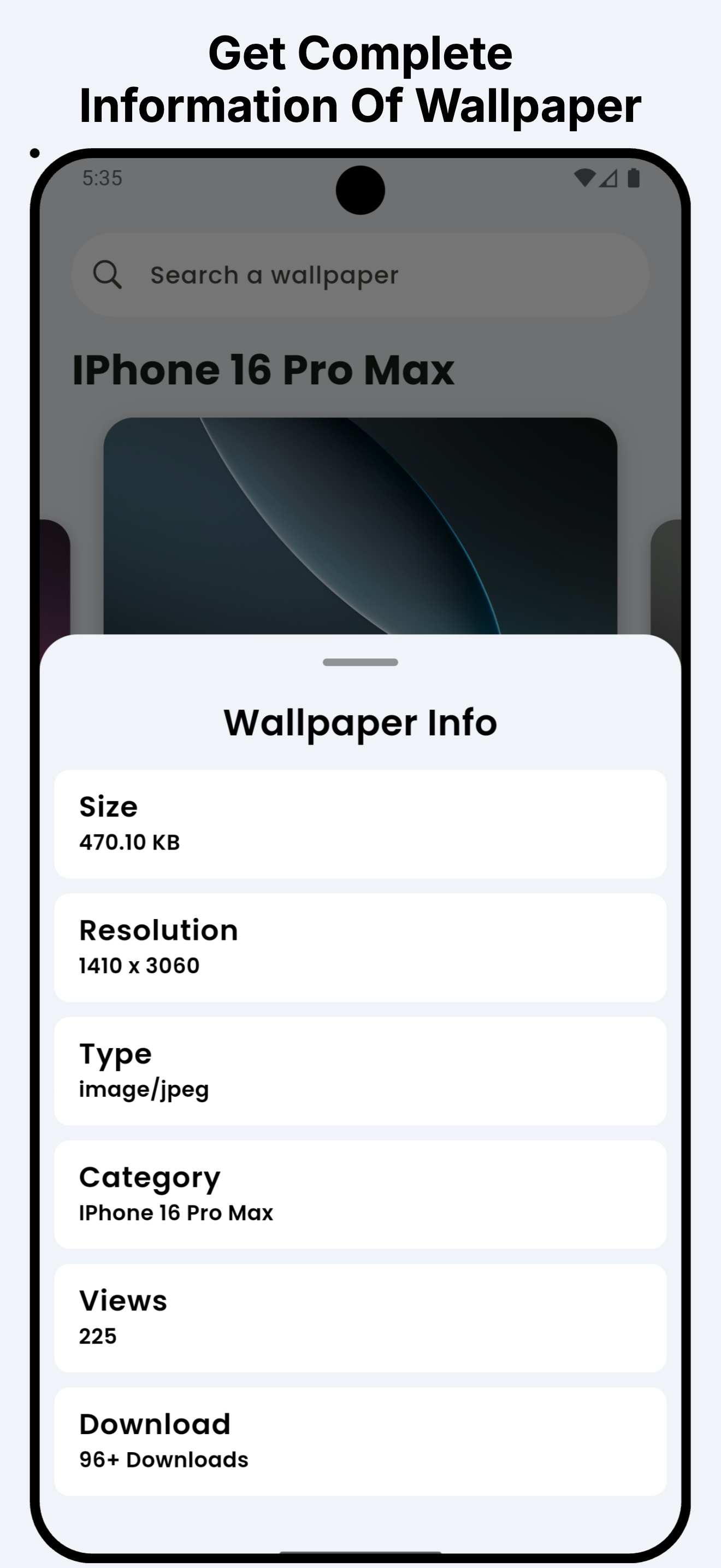 اسکرین شات 8 برنامه Wallpapers For iPhone 14-16 HD