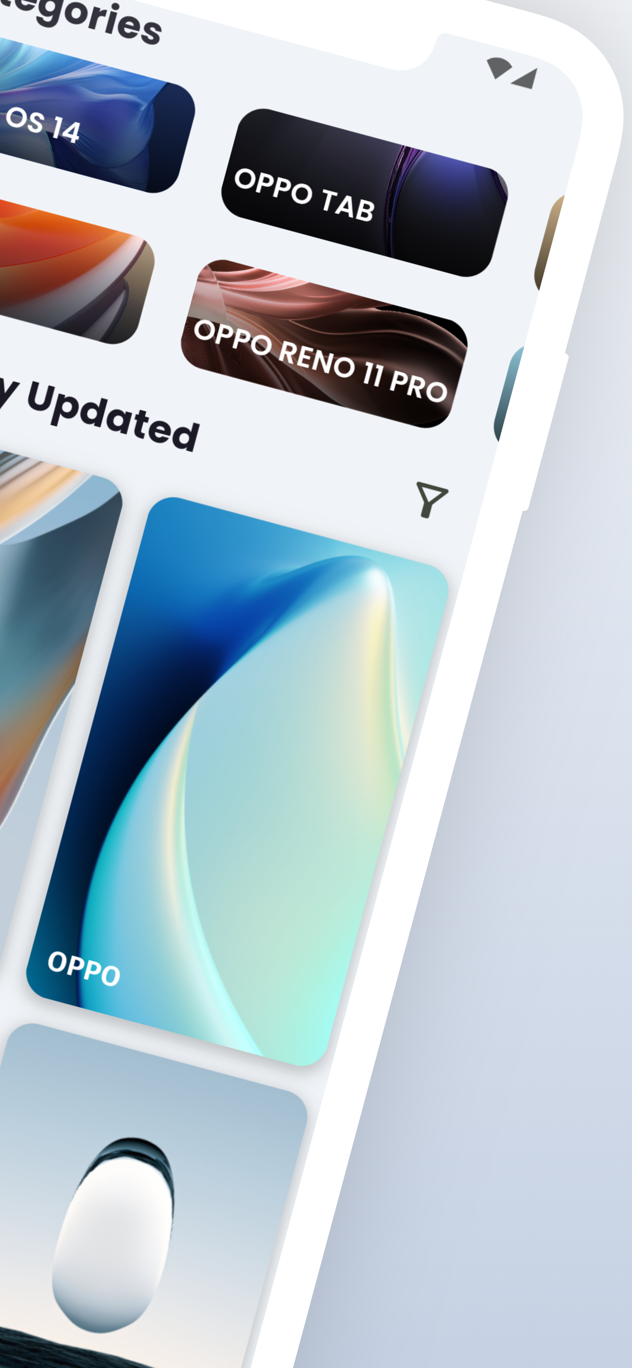 اسکرین شات 3 برنامه Wallpapers For Oppo - HD - 4K