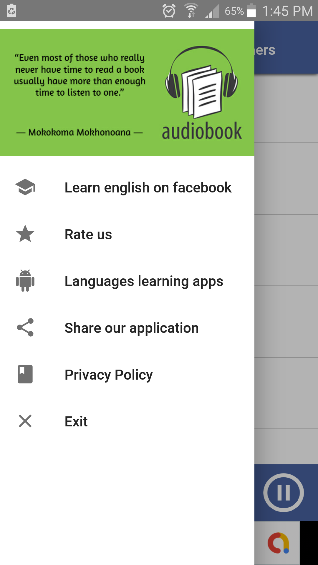 اسکرین شات 8 برنامه Easy English Audiobooks - Lear