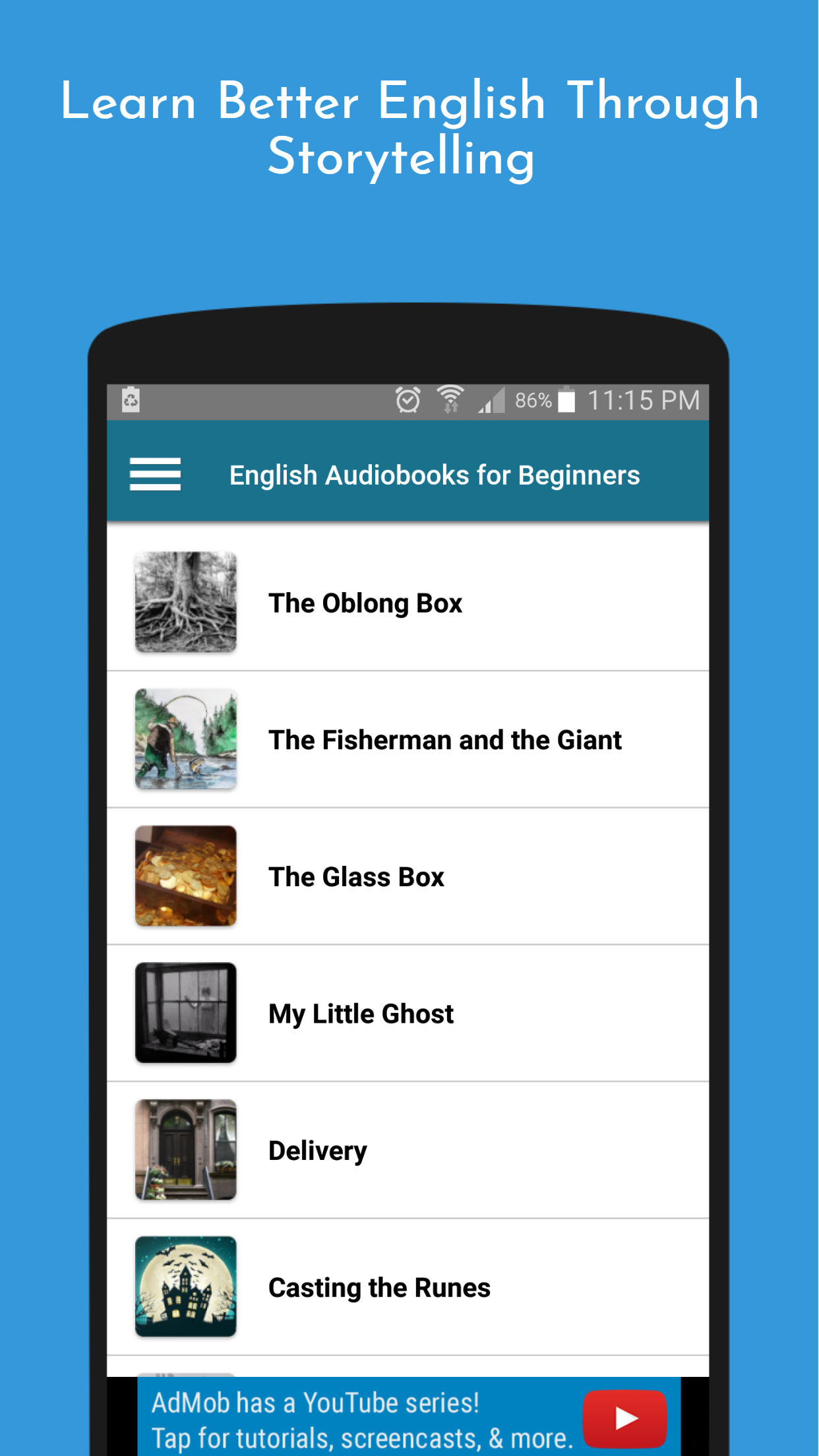 اسکرین شات 2 برنامه English Audiobook & Fairytales