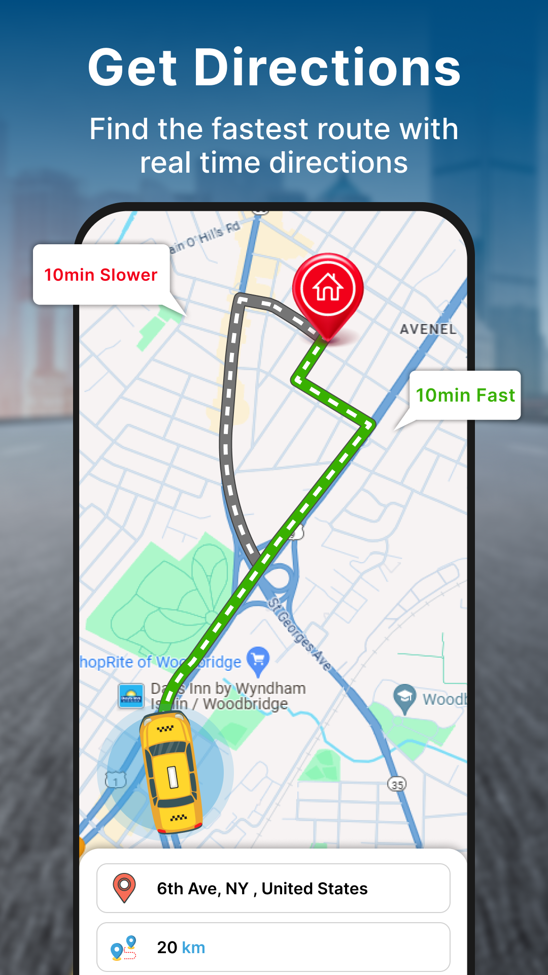 اسکرین شات 1 برنامه GPS Navigation Live Earth Maps