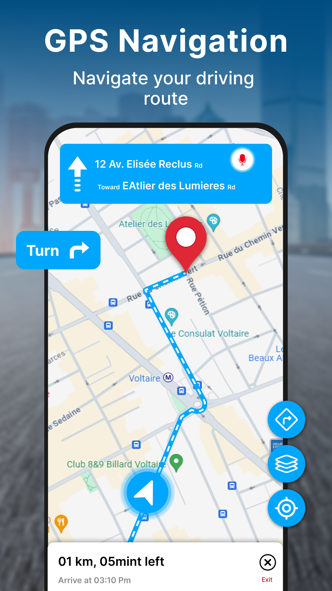 اسکرین شات 2 برنامه GPS Navigation Live Earth Maps