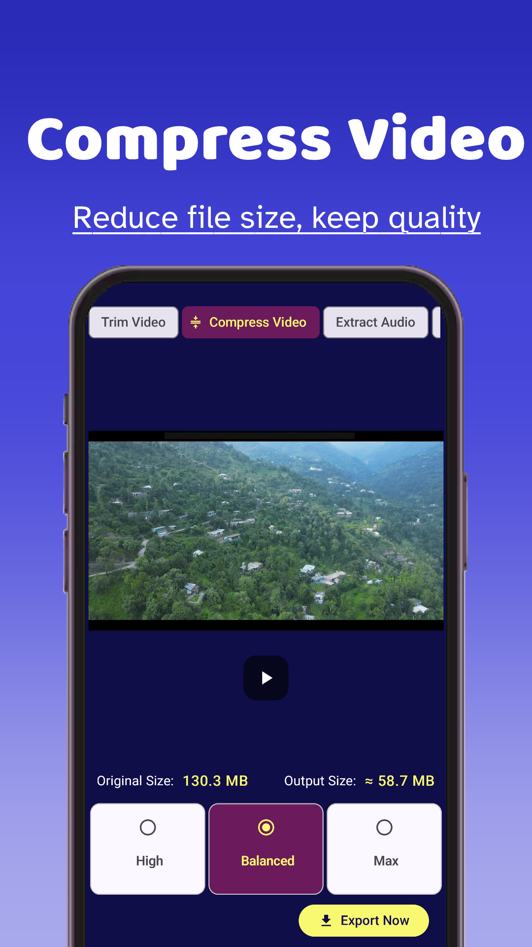 اسکرین شات 2 برنامه Media Toolkit: Edit & Compress