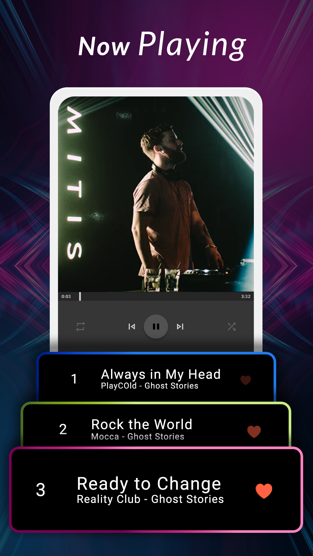 اسکرین شات 3 برنامه Music Player - Play MP3 Audio