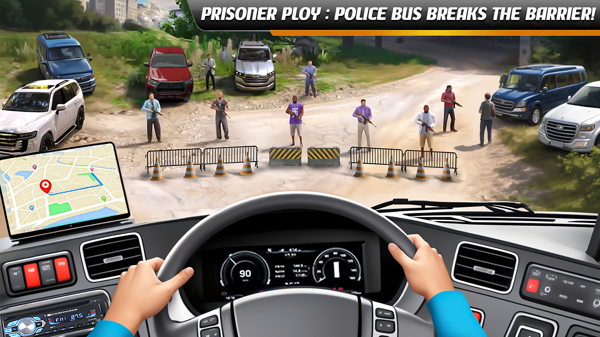 اسکرین شات 1 بازی Police Bus Simulator Bus Games