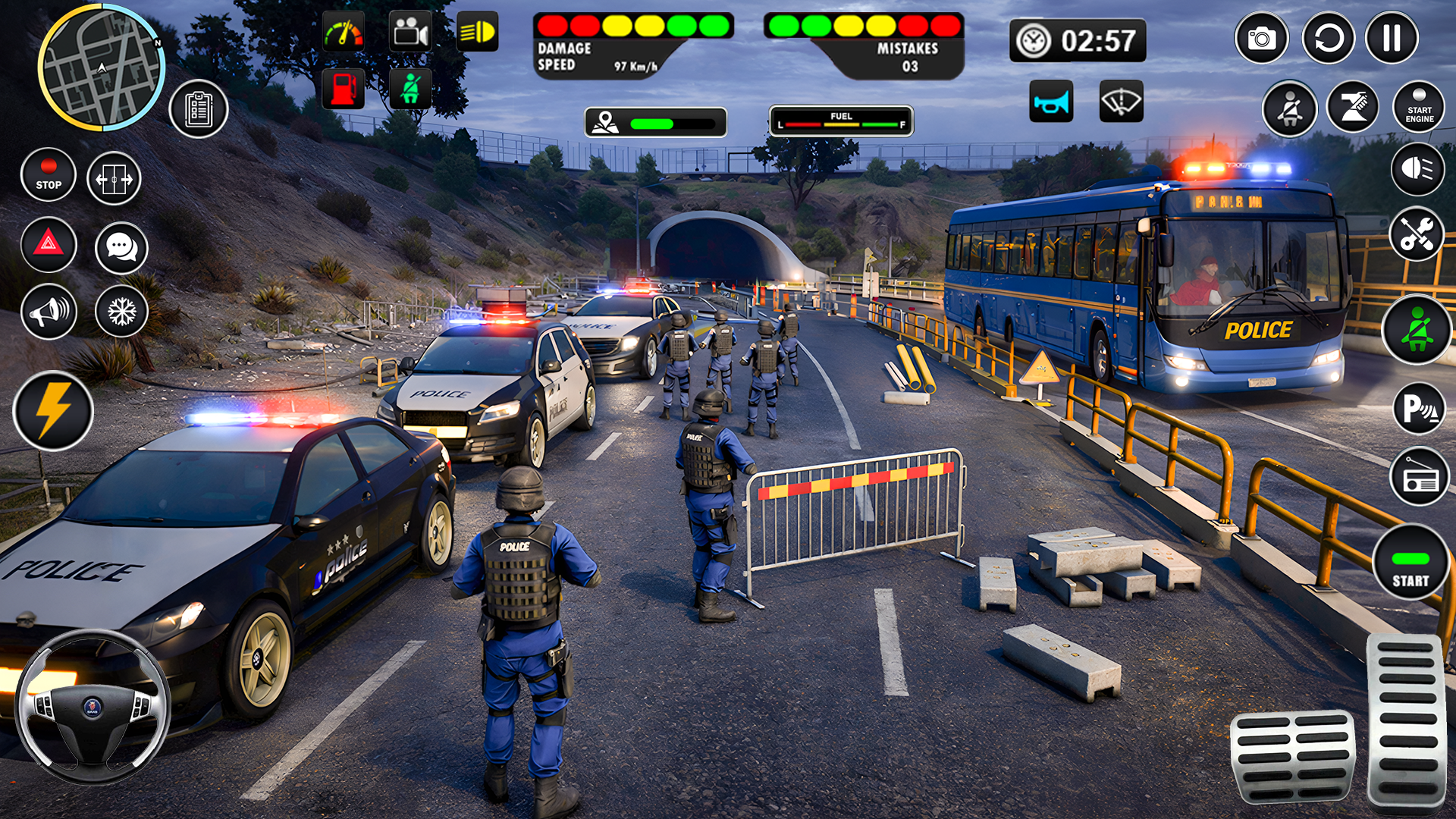 اسکرین شات 6 بازی Police Bus Simulator Bus Games