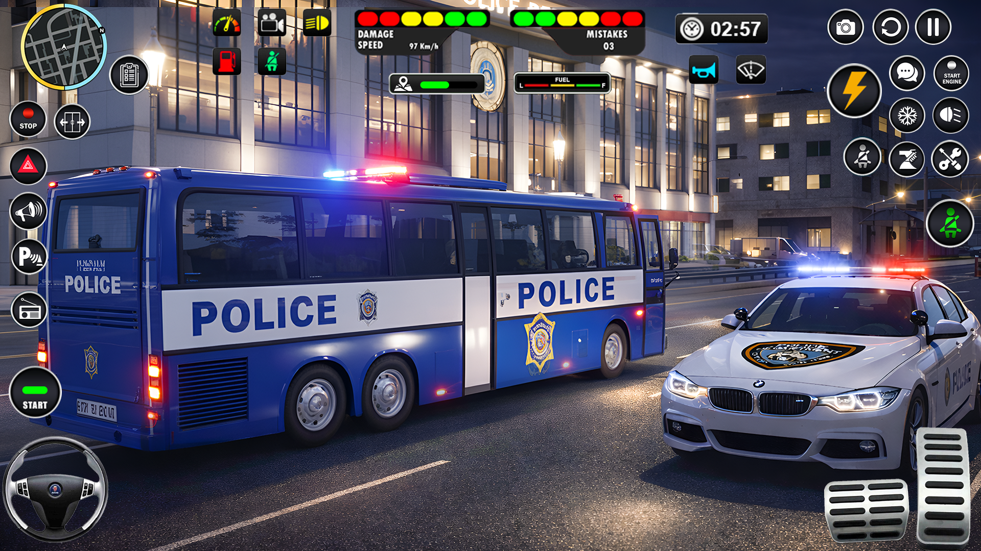 اسکرین شات 3 بازی Police Bus Simulator Bus Games