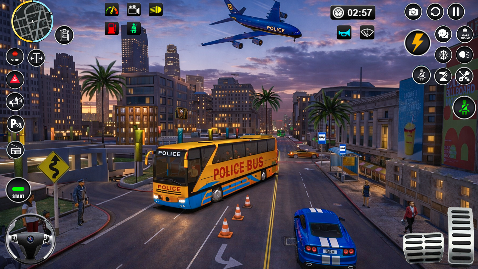 اسکرین شات 5 بازی Police Bus Simulator Bus Games