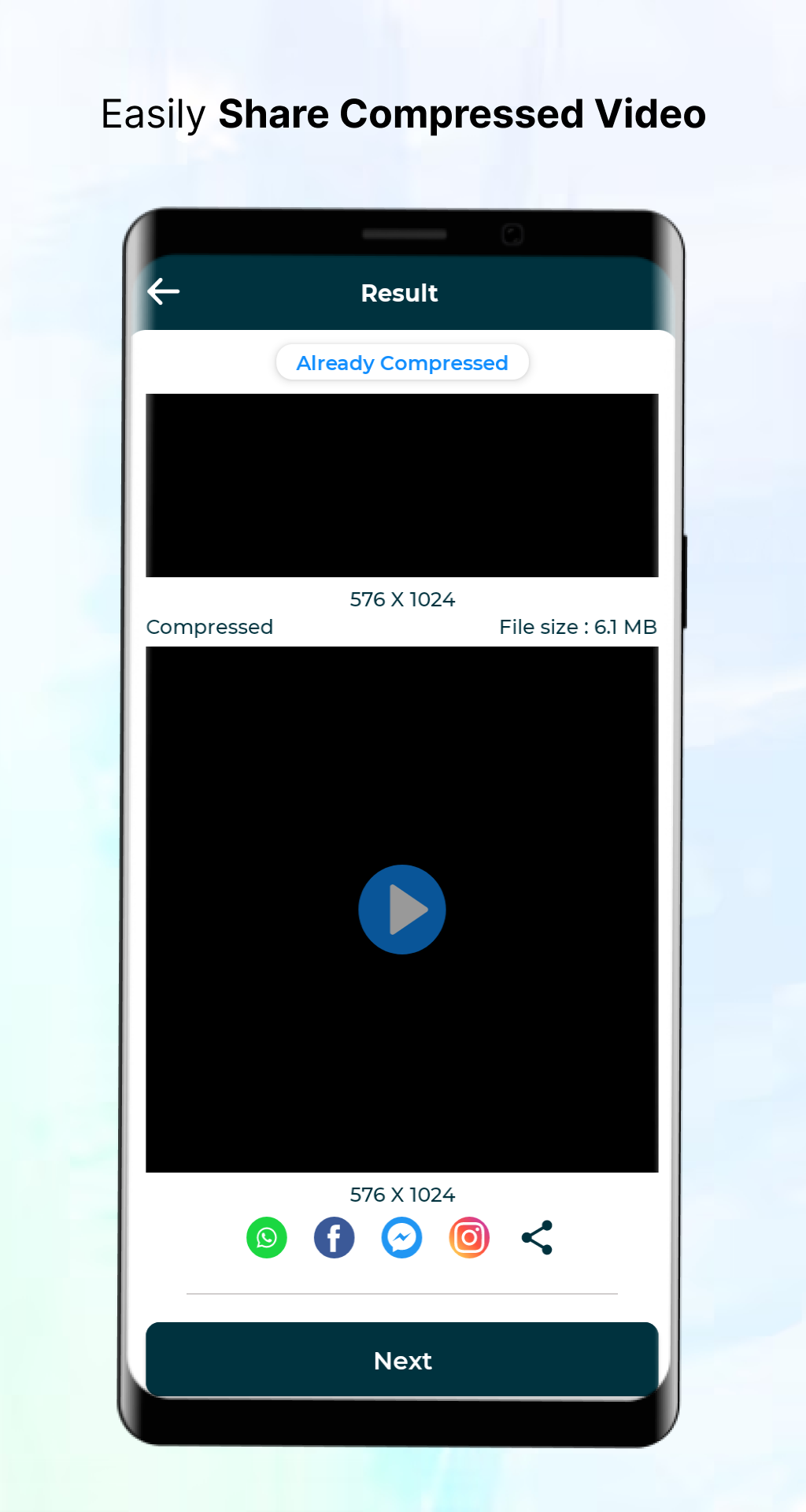 اسکرین شات 8 برنامه Video & Image Compressor App