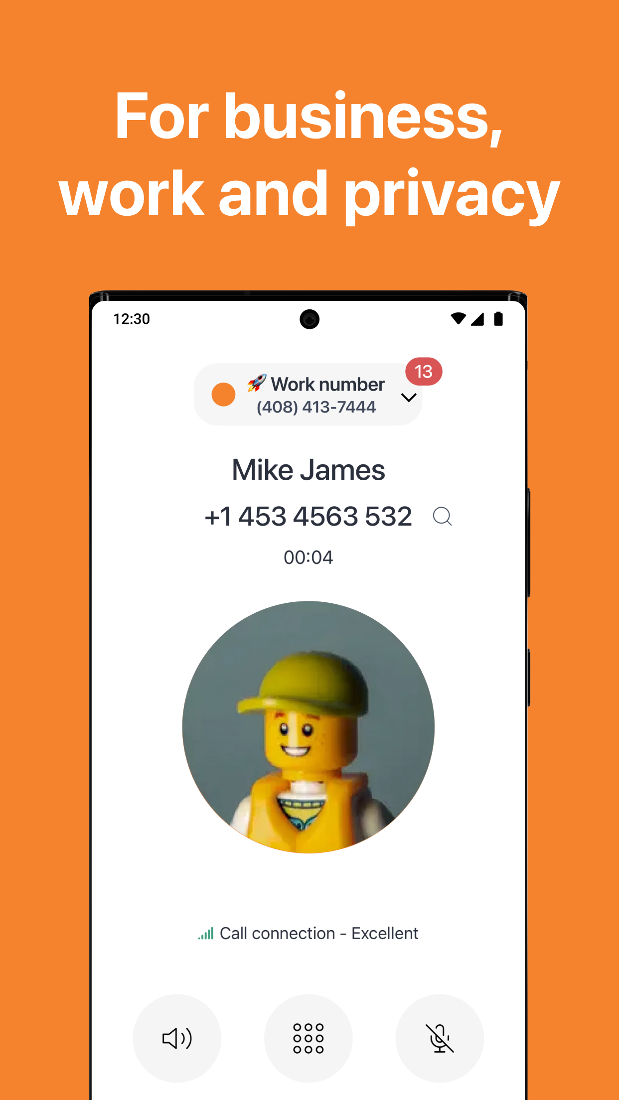 اسکرین شات 5 برنامه Phoner: Second Phone Number