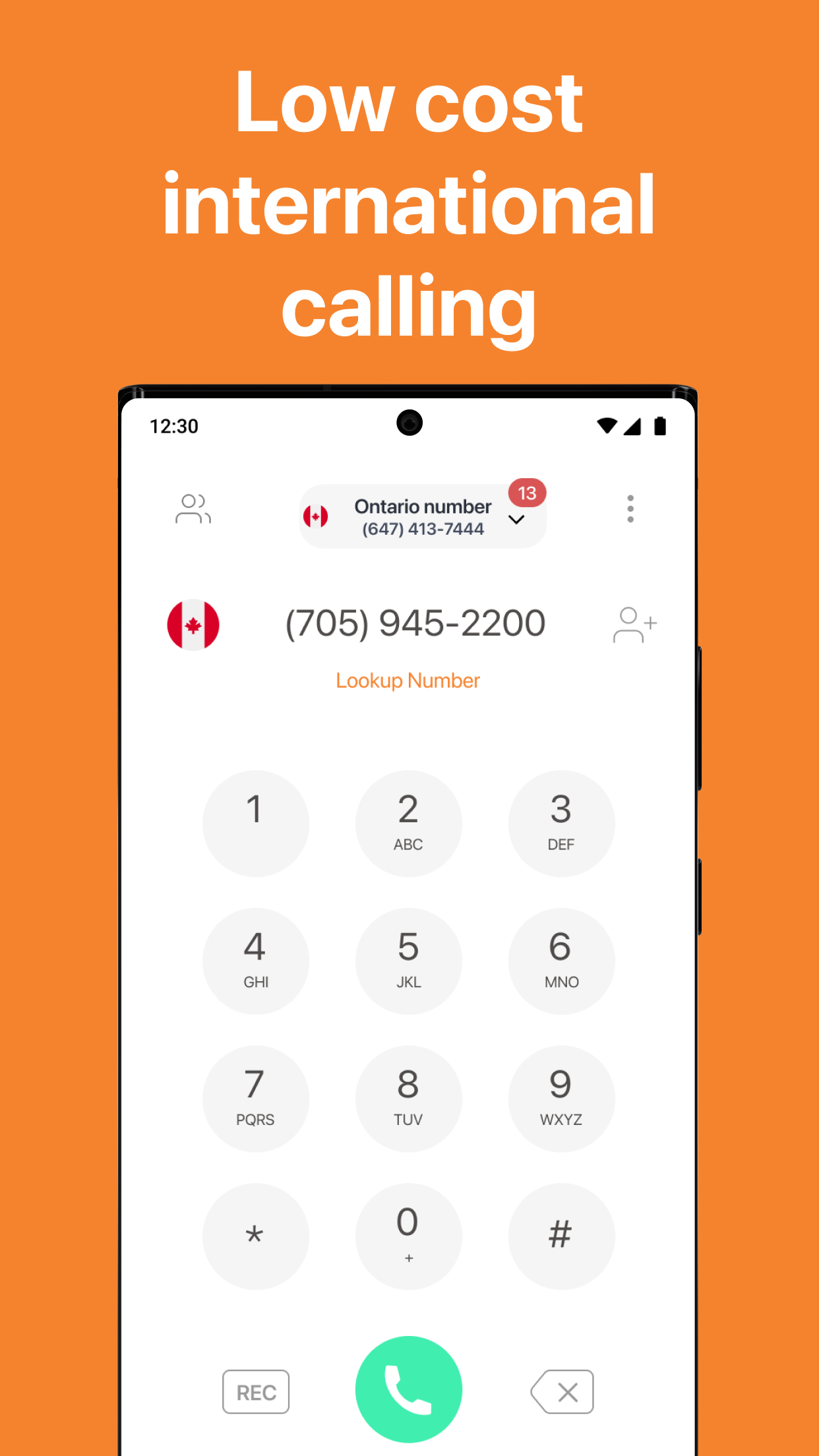 اسکرین شات 8 برنامه Phoner: Second Phone Number
