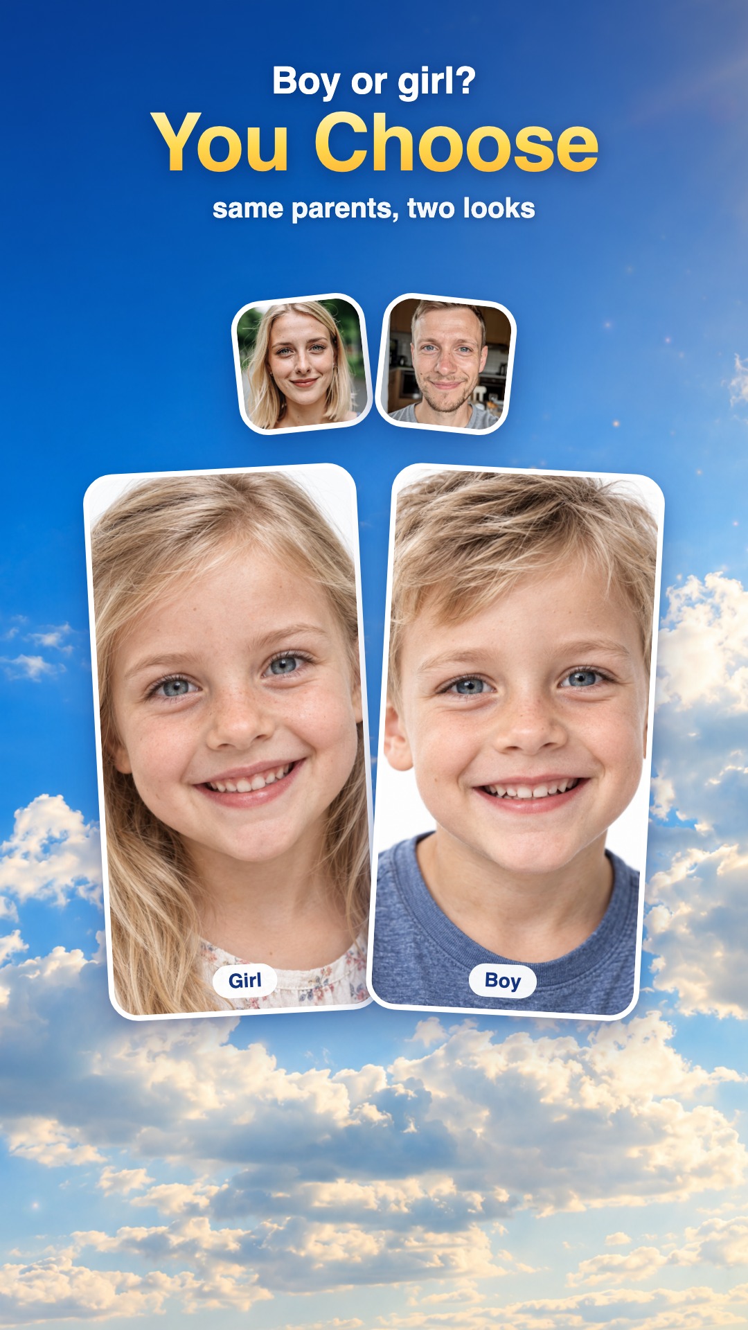 اسکرین شات 4 برنامه Future Baby Generator AI Maker