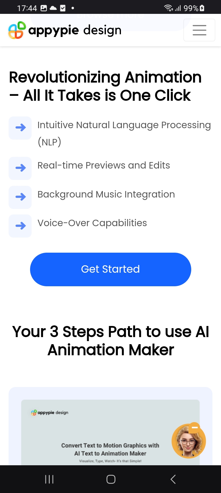 اسکرین شات 2 برنامه AI Animation Generator